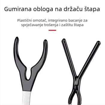 Wings metalni sklopivi stalak za štapove za led s dvostrukom glavom