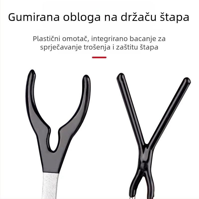 Wings metalni sklopivi stalak za štapove za led s dvostrukom glavom
