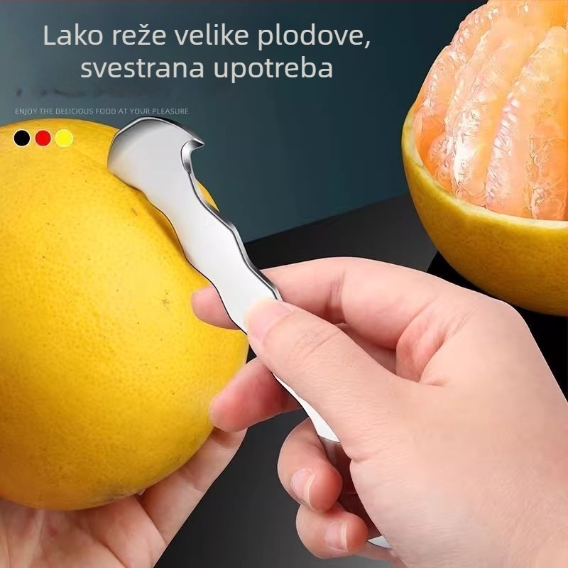 Ručni oguljivač narančina iz nehrđajućeg čelika, uklanjanje kore citrusa, kuhinjski alat