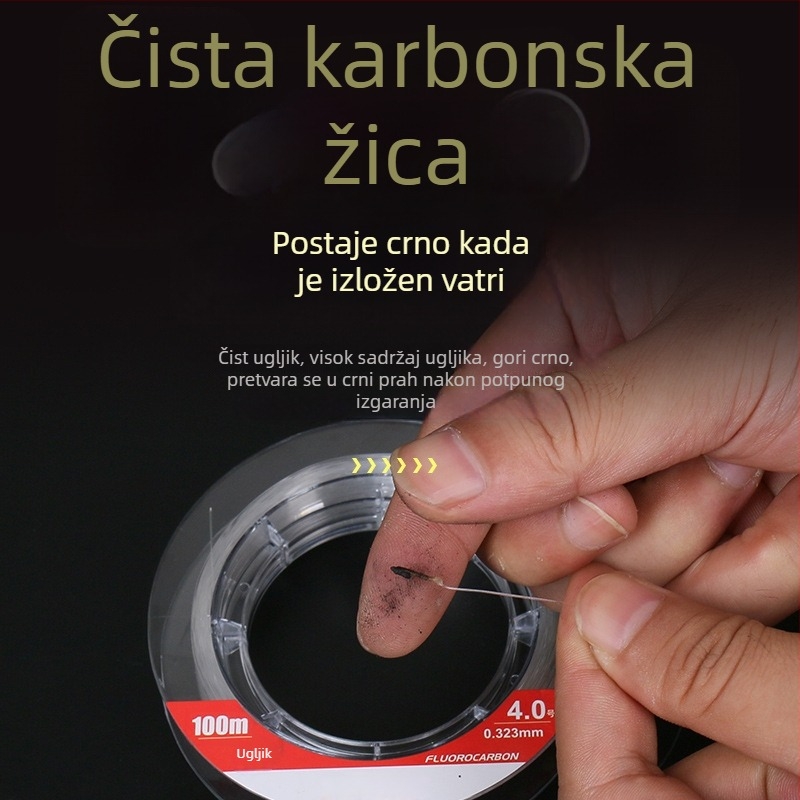Pinsen Karbonska Glavna Linija – Visoke Čvrstoće Ribolovna Linija, 50m/100m