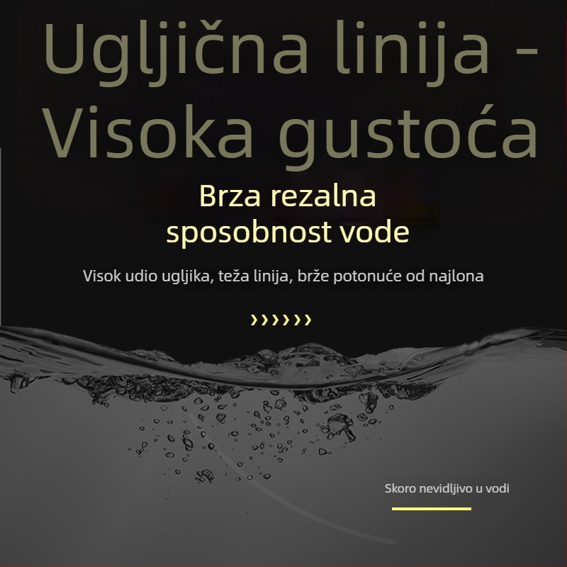 Pinsen Karbonska Glavna Linija – Visoke Čvrstoće Ribolovna Linija, 50m/100m