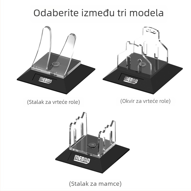 MEBAO Stalak za izlaganje ribarskih koluta – PP Materijal, Višenamjenski Stalak za Spinning Kolute