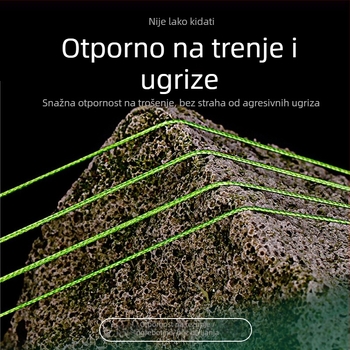 Glavna linija, 8-slojno pletena PE ribolovna linija, 100 m, visoka čvrstoća, pakiranje 200 kom