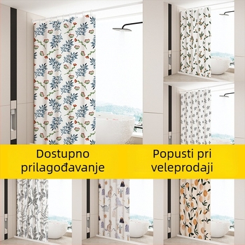Vodootporna tuš zavjesa od poliestera, bez rupa, pregradni zavjesa za tuš kabinu