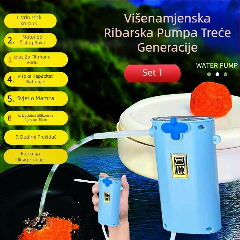 Inteligentna senzorna pumpa za vodu za otvoreni ribolov – električna pumpa, ABS, Brend: Billion war lion