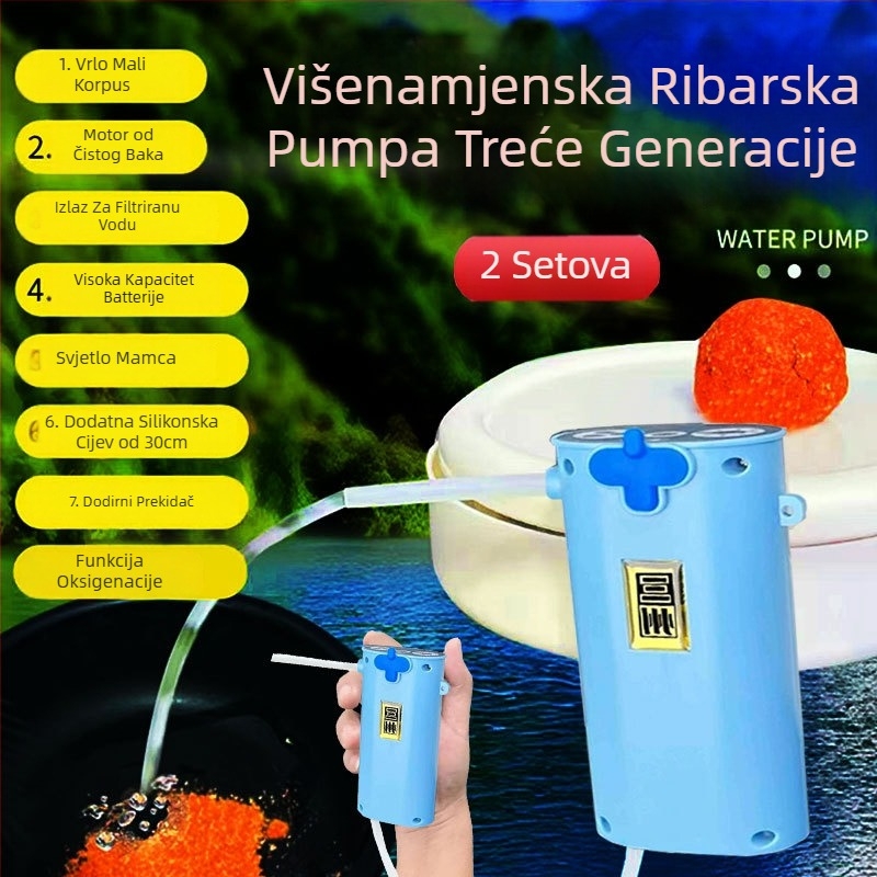 Inteligentna senzorna pumpa za vodu za otvoreni ribolov – električna pumpa, ABS, Brend: Billion war lion