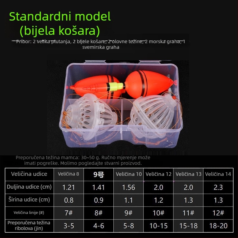Eksplozivni kuk Billy manfang, s bodljama, 150 komada u kutiji, za rezervoarske ribnjake