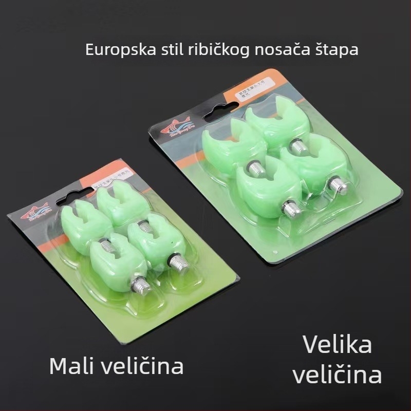 Quantastar Svijetla metalna glava držača štapa — Ne rotira, Ne sklapa se, Dodatak za morski i šaranski ribolov
