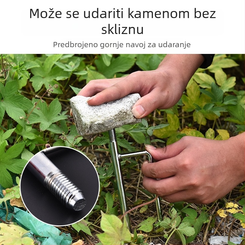 Chao Yu Držač za morsku štap za ugradnju u zemlju, aluminijska legura