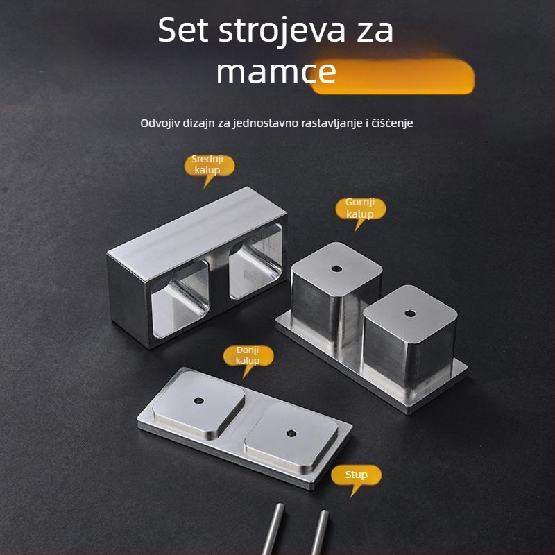 Camper aluminijska legura – forma za mamce za ribolov, kubičnog ili blok oblika