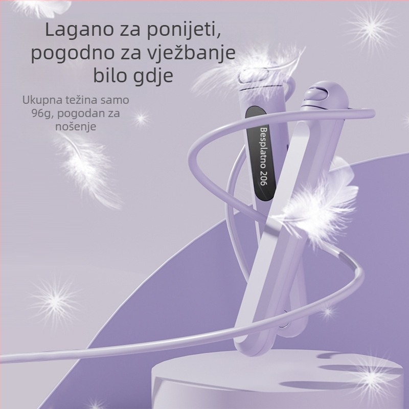 Penghao Pametno užad za preskakanje s digitalnim zaslonom, brzinsko užad, dvostruka uporaba (žično i bežično), ABS, za odrasle