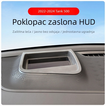 HUD zaštitni poklopac za instrument ploču – Materijal: ABS + AR staklo – Model: Z-7 – Kompatibilno s Tank 500 (2022–2024)