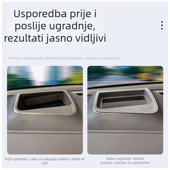 HUD zaštitni poklopac za instrument ploču – Materijal: ABS + AR staklo – Model: Z-7 – Kompatibilno s Tank 500 (2022–2024)