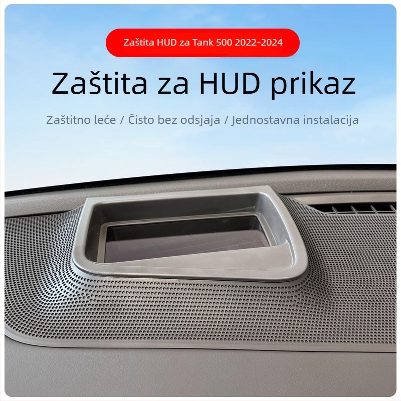 HUD zaštitni poklopac za instrument ploču – Materijal: ABS + AR staklo – Model: Z-7 – Kompatibilno s Tank 500 (2022–2024)