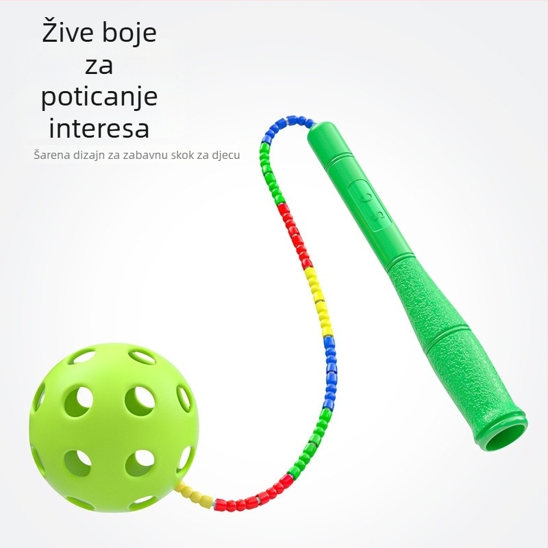 Youli PP ručno izrađeni alat za treniranje skakanja s užetom za djecu početnike, promjer kuglice 72 mm