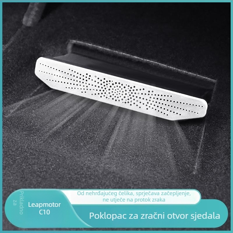 Metalni integrirani pokrov izlaza zraka na ploči Leapmotor C6C – elegantan unutarnji dodatak