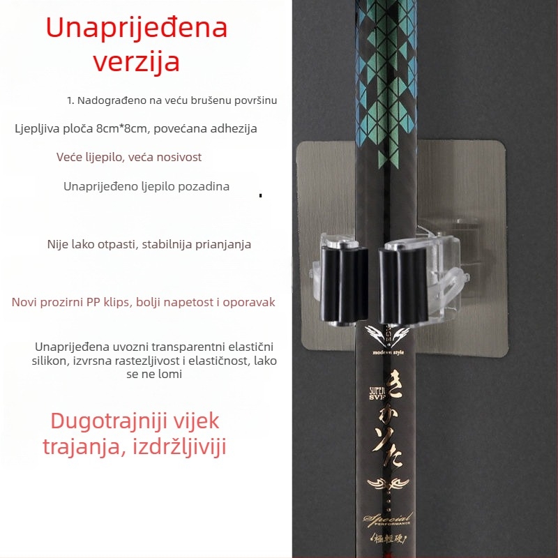 Zidni ormarić za skladištenje ribolovnih štapova s držačem za klip; Marka Unique; Porijeklo: Novi Zeland; Materijal: Drugo