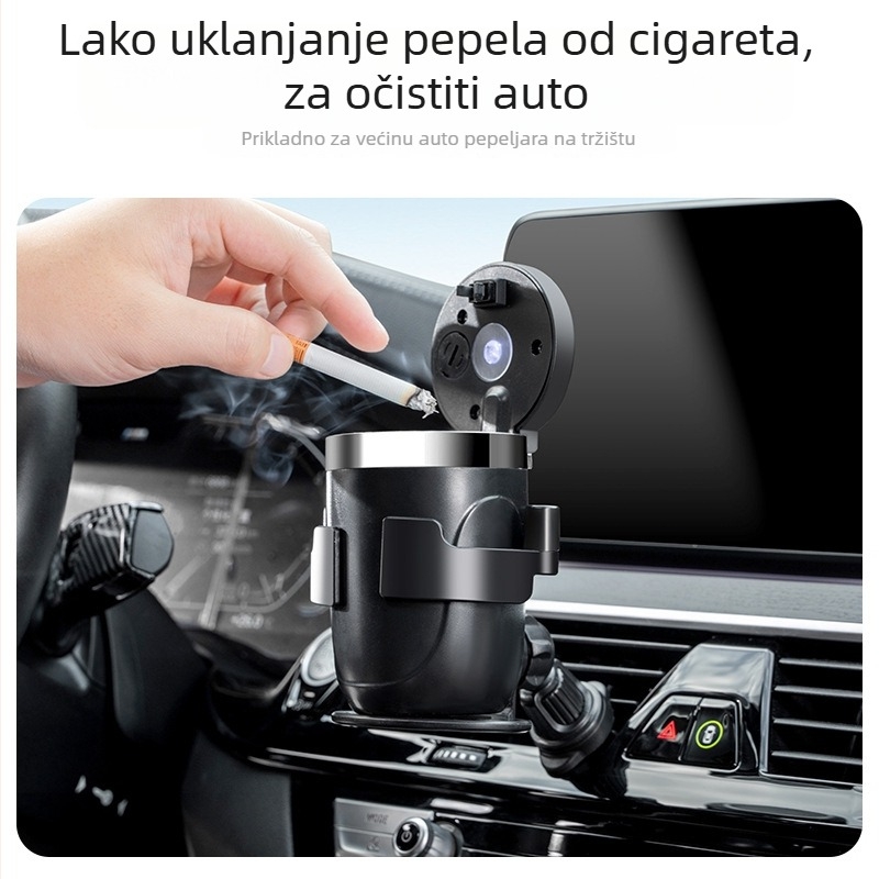 Auto držač pića i pepeljarica – ABS, model ZJ-004, 88 g, Leisurely World