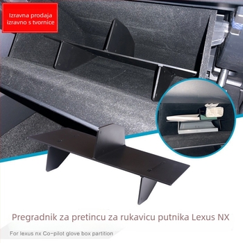 Dijelnik pretinca za kutiju rukavica za Lexus NX 2022 – za putničku stranu, središnja konzola (Materijal: plastika; Podrijetlo: Guangdong; Težina: 380 g; Logo: nema)