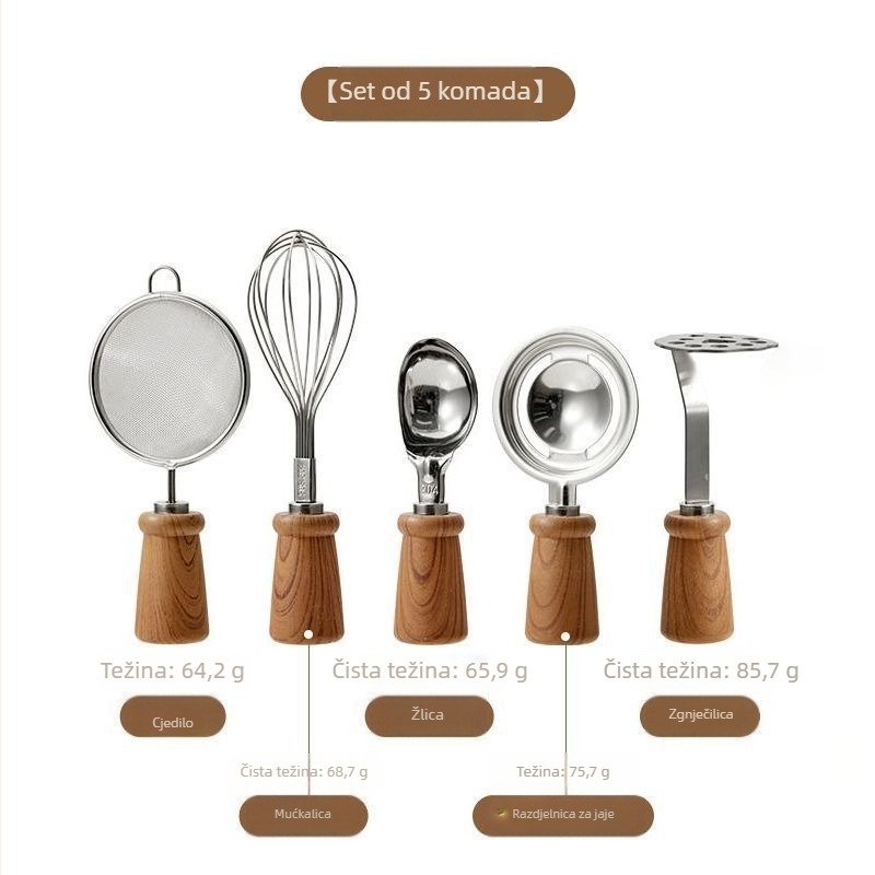 Set alata za hranjenje beba s PP držalom — moderni minimalistički dizajn, lansiran 2023., marka Unique.