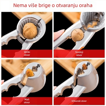 Alat za lomljenje i otvaranje orašastih plodova: orah, pinjol i lieska — brend Unique, moderni minimalistički dizajn, lansiran 2019., nije uvezen, materijal: drugi.