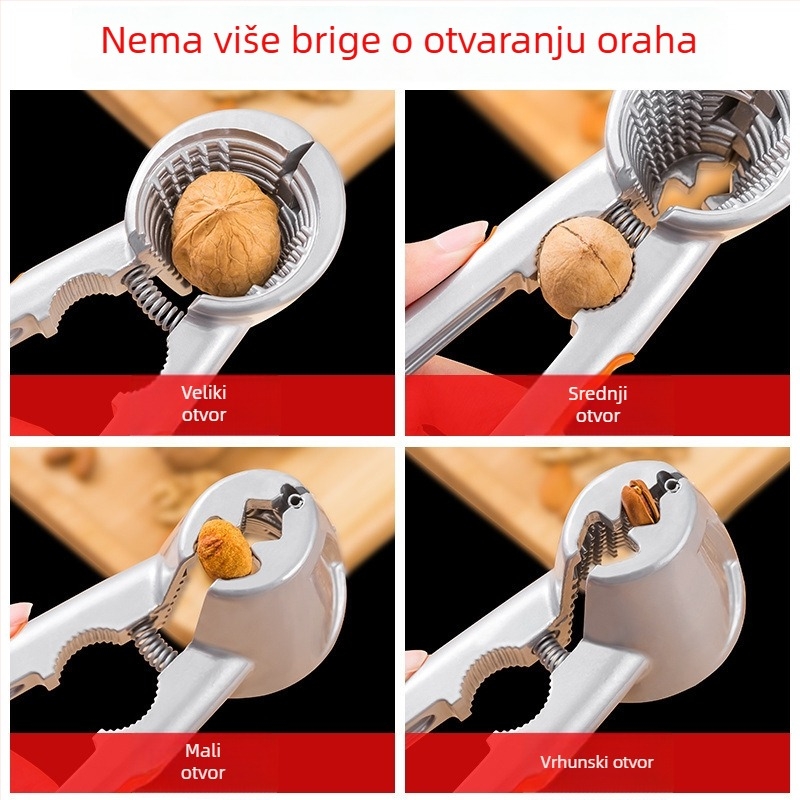 Alat za lomljenje i otvaranje orašastih plodova: orah, pinjol i lieska — brend Unique, moderni minimalistički dizajn, lansiran 2019., nije uvezen, materijal: drugi.