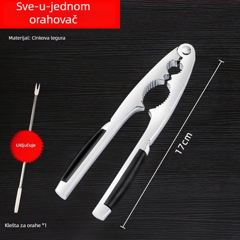 Alat za lomljenje i otvaranje orašastih plodova: orah, pinjol i lieska — brend Unique, moderni minimalistički dizajn, lansiran 2019., nije uvezen, materijal: drugi.