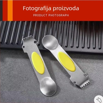 3-u-1 nehrđajući čelik: oguljivač citrusâ, naribac i zester — moderan minimalistički dizajn; tiskanje loga dostupno