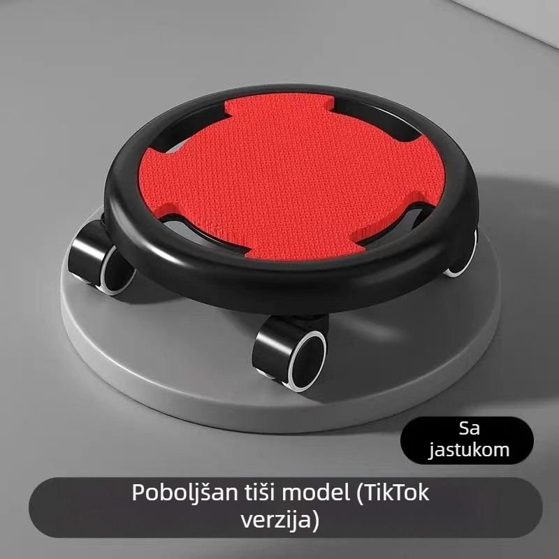 Disk za trbušne mišiće s četiri kotačića, ne-sklopiv, tiha vježba jezgre