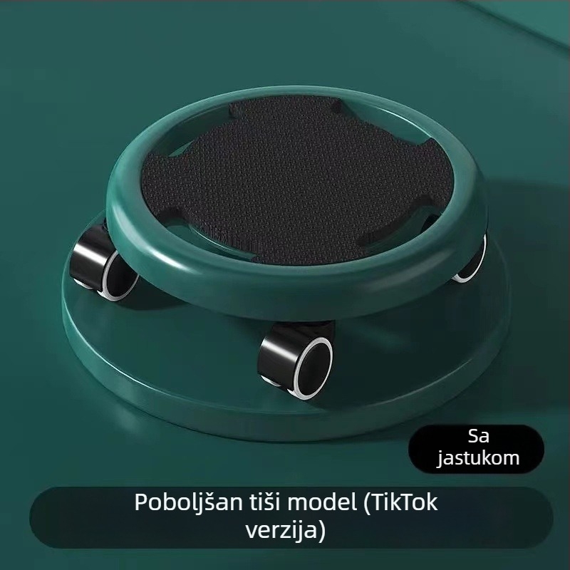 Disk za trbušne mišiće s četiri kotačića, ne-sklopiv, tiha vježba jezgre