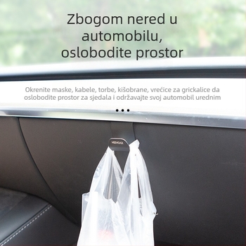 Hook za pretinac za rukavice Tesla Model Y – metal, marka Future, tiskani logo, licencirana privatna oznaka
