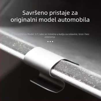 Hook za pretinac za rukavice Tesla Model Y – metal, marka Future, tiskani logo, licencirana privatna oznaka