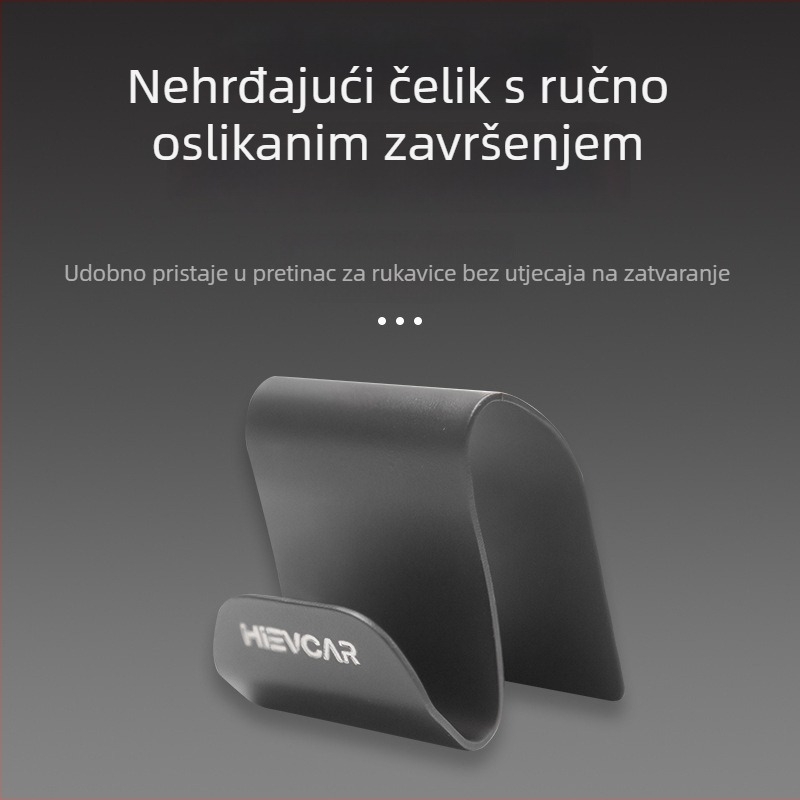 Hook za pretinac za rukavice Tesla Model Y – metal, marka Future, tiskani logo, licencirana privatna oznaka