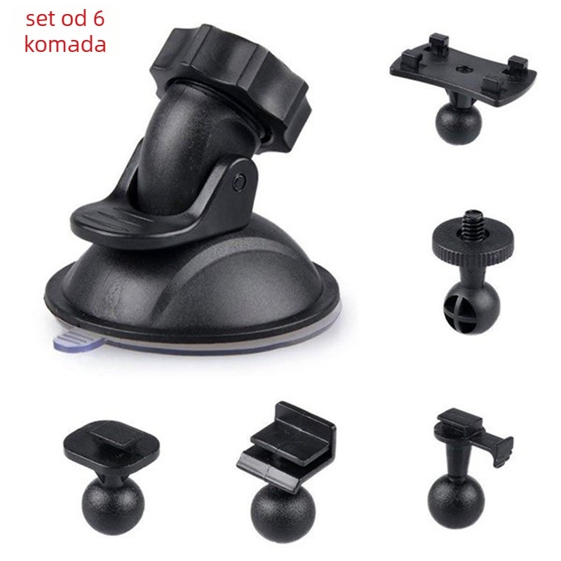 Set od 5 držača za usisne nosače dash cam-a, model Z6, PVC, opća kompatibilnost, s otisnutim logom