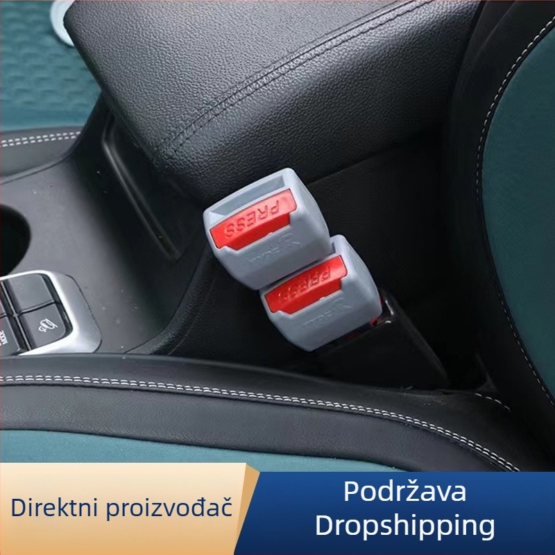 Univerzalni produžni nastavak za sigurnosni pojas automobila, s komponentama od ABS-a i nehrđajućeg čelika, model 04-9, prilagodljiv s logotipom