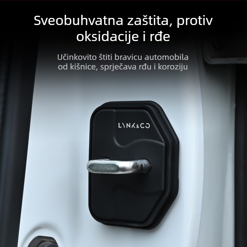 Silikon zaštitni poklopac brave vrata za Lynk & Co 01/02/03/05/06/07/08/09, unutarnja upotreba; silikon; bez žiga; bez prilagodbe.