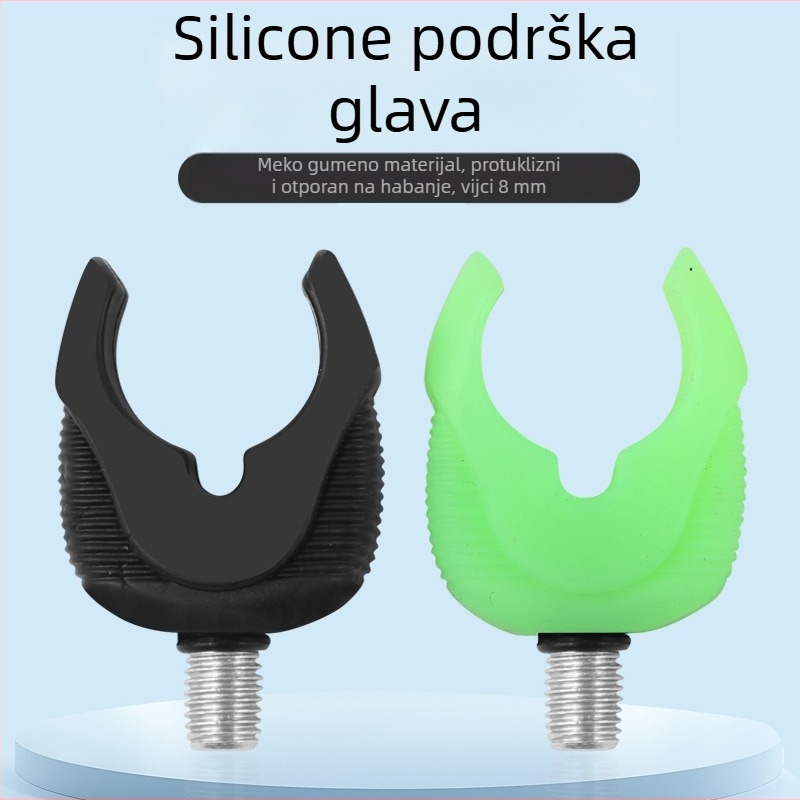 Glava držača štapa za šaranski ribolov, silikon, europski stil, 4 komada, marka YONGDA FISHING, Kina