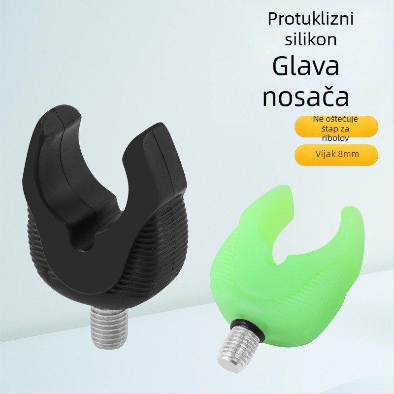Glava držača štapa za šaranski ribolov, silikon, europski stil, 4 komada, marka YONGDA FISHING, Kina