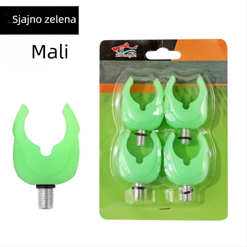 Glava držača štapa za šaranski ribolov, silikon, europski stil, 4 komada, marka YONGDA FISHING, Kina