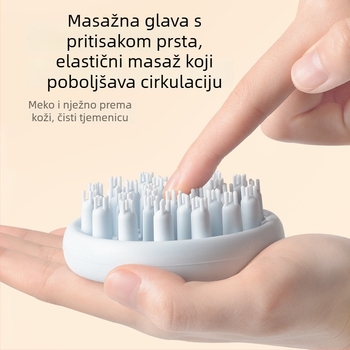 Silikonska četka za šampon s masažom kose – četka za kupanje za čišćenje vlasišta, silikon visoke kvalitete, mogućnost prilagođene proizvodnje, privatna marka dostupna