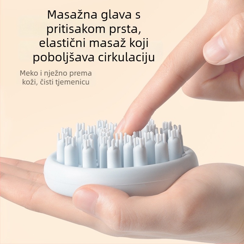 Silikonska četka za šampon s masažom kose – četka za kupanje za čišćenje vlasišta, silikon visoke kvalitete, mogućnost prilagođene proizvodnje, privatna marka dostupna
