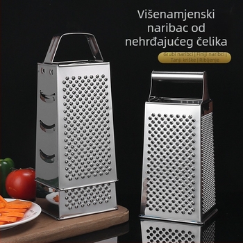 Nehrđajući čelični četverostrani rendžer za povrće, tri u jednom, s olovkačem za ljuštenje