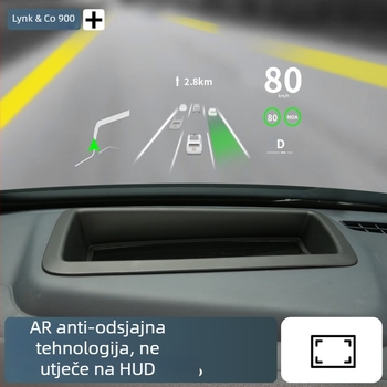 ABS zaštitni pokrov HUD za Lynk & Co 900 – okvir za zaštitu prašine zaslona instrument ploče, model LK016, bez marke