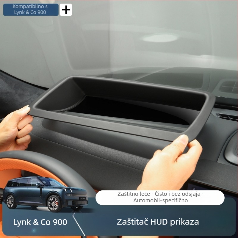 ABS zaštitni pokrov HUD za Lynk & Co 900 – okvir za zaštitu prašine zaslona instrument ploče, model LK016, bez marke
