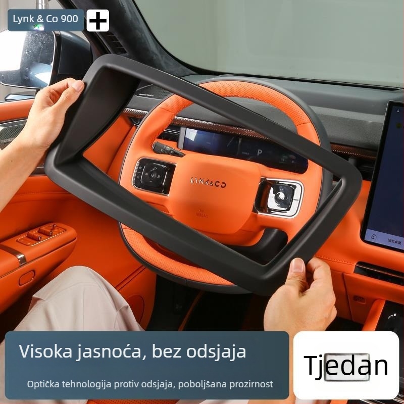 ABS zaštitni pokrov HUD za Lynk & Co 900 – okvir za zaštitu prašine zaslona instrument ploče, model LK016, bez marke