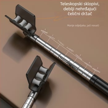 Stalak za štapove za ribolov od nehrđajućeg čelika, stil tvrđave, nepomičan, bez rotacije, zemaljsko postolje