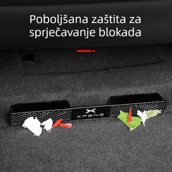 Night Shark nehrđajući čelik zaštitni pokrov ventilacijskog otvora ispod sjedala za Xiaopeng G7/G6, model 0156464