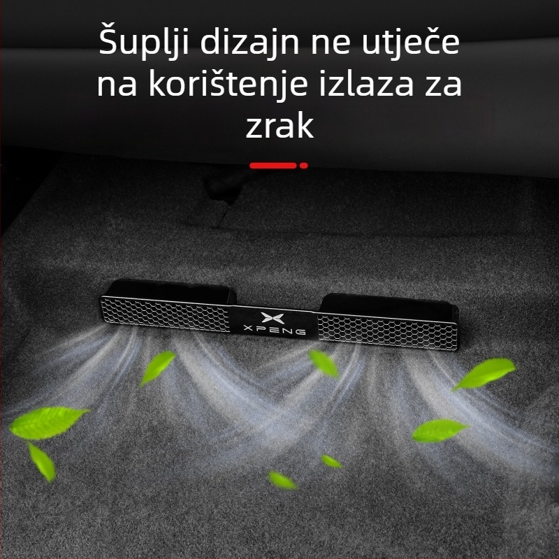 Night Shark nehrđajući čelik zaštitni pokrov ventilacijskog otvora ispod sjedala za Xiaopeng G7/G6, model 0156464