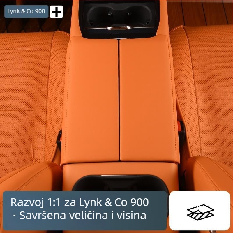 Lynk & Co 900 – podizač podlaktice i zaštitni poklopac središnje konzole – ABS + koža