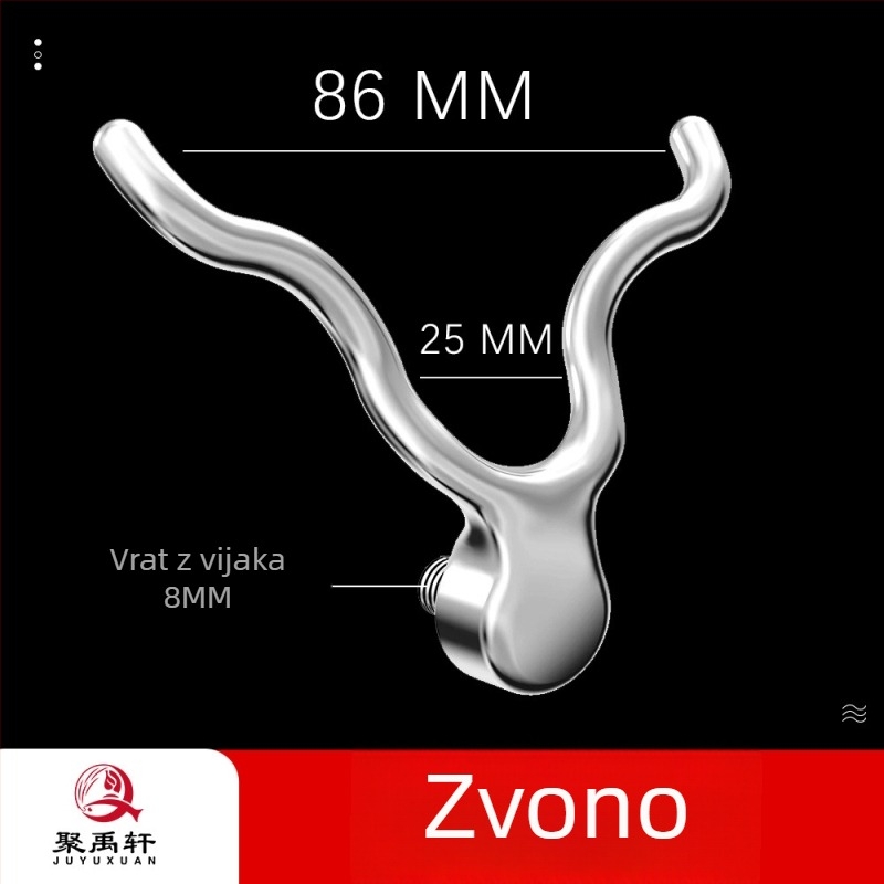 Držač za štap za pecanje od aluminijske legure, s više smjernih rotacija, nije sklopiv, protuklizni dodatak